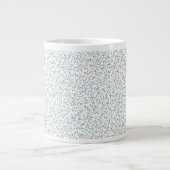 Farbenfrohe Regenbogen-gesprenkelte Punkte Jumbo-Tasse (Vorderseite)