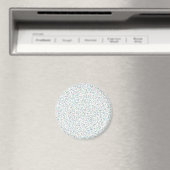 Farbenfrohe Regenbogen-gesprenkelte Punkte Magnet (In Situ (Geschirrspüler))