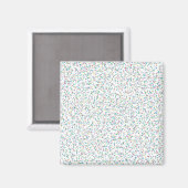 Farbenfrohe Regenbogen-gesprenkelte Punkte Magnet (Vorderseite/Rückseite)