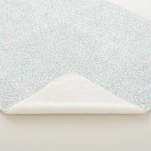 Farbenfrohe Regenbogen-gesprenkelte Punkte Sherpadecke