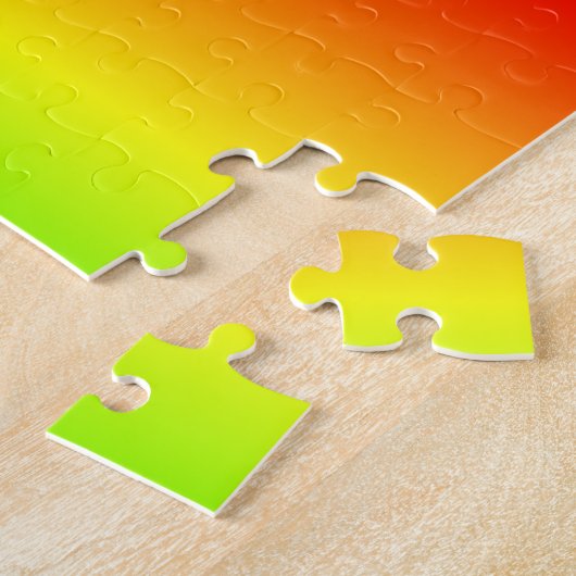 Farbenfrohe Regenbogen Gradient Ombre Puzzle (Seite)