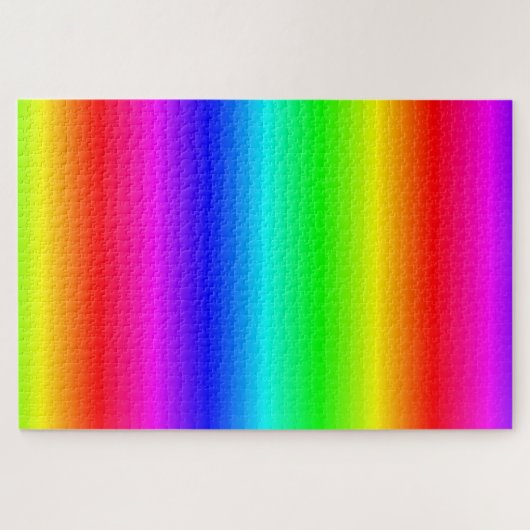Farbenfrohe Regenbogen Gradient Ombre Puzzle (Horizontal)