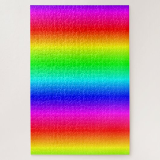 Farbenfrohe Regenbogen Gradient Ombre Puzzle (Vertikal)