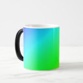 Farbenfrohe Regenbogen Grün Blau Lila Diagonal Ble Verwandlungstasse (Vorderseite Links)