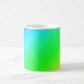 Farbenfrohe Regenbogen Grün Blau Lila Diagonal Ble Verwandlungstasse (Mittel)