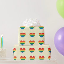Farbenfrohe Regenbogen-Herzen Autismus Gelb Nahtlo