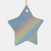 Farbenfrohe Regenbogen in Blue Sky, Foto Keramik Ornament (Rechts)