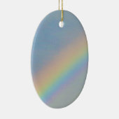 Farbenfrohe Regenbogen in Blue Sky, Foto Keramik Ornament (Rechts)