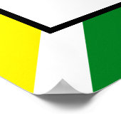 Farbenfrohe Regenbogen-Kreuzstreifen zum Geburtsta Poster (Ecke)