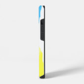 Farbenfrohe Regenbogen-Lebendige Pinselstriche Mon iPhone Hülle (Linke Seite)