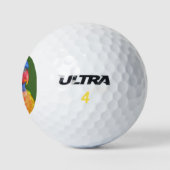 Farbenfrohe Regenbogen Lorikeet Parrot Foto Golfball (Logo)