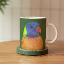 Farbenfrohe Regenbogen Lorikeet Parrot Foto