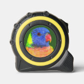 Farbenfrohe Regenbogen Lorikeet Parrot Maßband (Vorderseite)