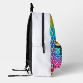 Farbenfrohe Regenbogen-Meerjungfrauen Bedruckter Rucksack (Links)