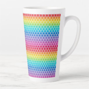 Farbenfrohe Regenbogen-Meerjungwaagen Milchtasse