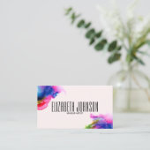 Farbenfrohe Regenbogen Moderne Moderne Elegante Ab Visitenkarte (Stehend Vorderseite)