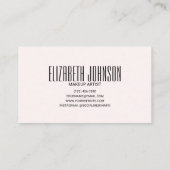 Farbenfrohe Regenbogen Moderne Moderne Elegante Ab Visitenkarte (Rückseite)