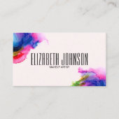 Farbenfrohe Regenbogen Moderne Moderne Elegante Ab Visitenkarte (Vorderseite)