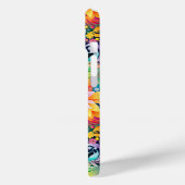 Farbenfrohe Regenbogen-Muster iPhone Case (Rückseite / Links)
