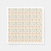 Farbenfrohe Regenbogen Nahtloses Muster Serviette (Vorderseite)