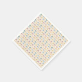 Farbenfrohe Regenbogen Nahtloses Muster Serviette (Ecke)