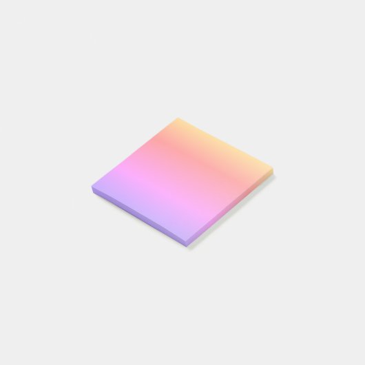 Farbenfrohe Regenbogen Ombré 4Celeste Post-it Klebezettel (angewinkelt)