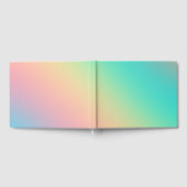 Farbenfrohe Regenbogen Ombre Gradient Blur Abstrak Gästebuch (Voll)