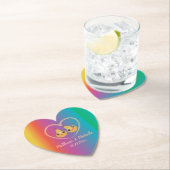 Farbenfrohe Regenbogen Ombre Perfect Pear Niedlich Untersetzer (Vor Ort)