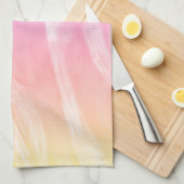 Farbenfrohe Regenbogen Pinselstriche Abstrakte Kun Geschirrtuch (Viertel Falte)