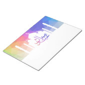 Farbenfrohe Regenbogen-Polygonal-Eid-Moschee - Not Notizblock (angewinkelt)