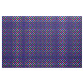 Farbenfrohe Regenbogen-Punkte Blau Stoff (Yard (91,4 cm))