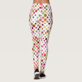 Farbenfrohe Regenbogen-Punkte Leggings (Rückseite)