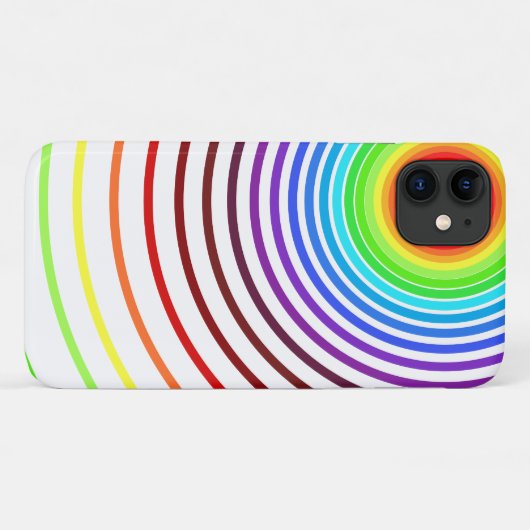 Farbenfrohe Regenbogen-Ränder kreieren Ihre Farben Case-Mate iPhone Hülle (Rückseite (Horizontal))