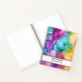 Farbenfrohe Regenbogen-Sketchbook Notizblock (Innenseite)
