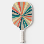 Farbenfrohe Regenbogen-Sonnenbrust Pickleball Schläger (Vorderseite)