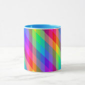 Farbenfrohe Regenbogen-Spektralrisen Tasse (Zentrum)