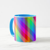 Farbenfrohe Regenbogen-Spektralrisen Tasse (Vorderseite Links)