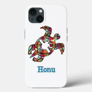 Farbenfrohe Regenbogen-Stamm Hawaiian Sea Turtle Case-Mate iPhone Hülle