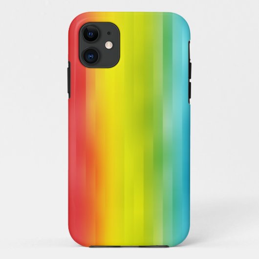 Farbenfrohe Regenbogen Streifen iPhone 5/5S Fall Case-Mate iPhone Hülle (Rückseite)