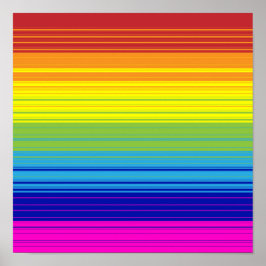 Farbenfrohe Regenbogen Streifen Kunstmuster Hinter Poster
