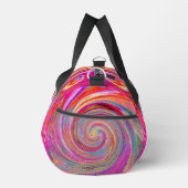 Farbenfrohe Regenbogen-Swirl Retro-Design Duffle Bag (Rechts)