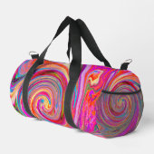 Farbenfrohe Regenbogen-Swirl Retro-Design Duffle Bag (Rechte Ecke)