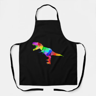 Farbenfrohe Regenbogen T-Rex Tyrannosaurus Rex Din Schürze