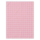 Farbenfrohe Regenbogen-Tupfen Rosa Tischdecke (Vorderseite)