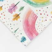 Farbenfrohe Regenbogen- und Baumstruktur Nahtloses Fleecedecke (Ecke)