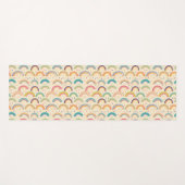 Farbenfrohe Regenbogen- und Diamantenmuster Yogamatte (Vorderseite (Horizontal))
