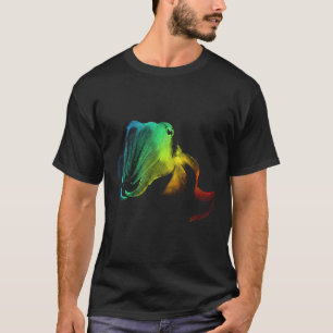 Farbenfrohe Regenbogen Vintages Shirt Niedlich Cut