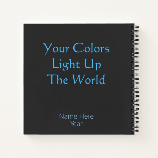 Farbenfrohe Regenbogen Wasserfarbe Phoenix Krieger Notizblock (Rückseite)