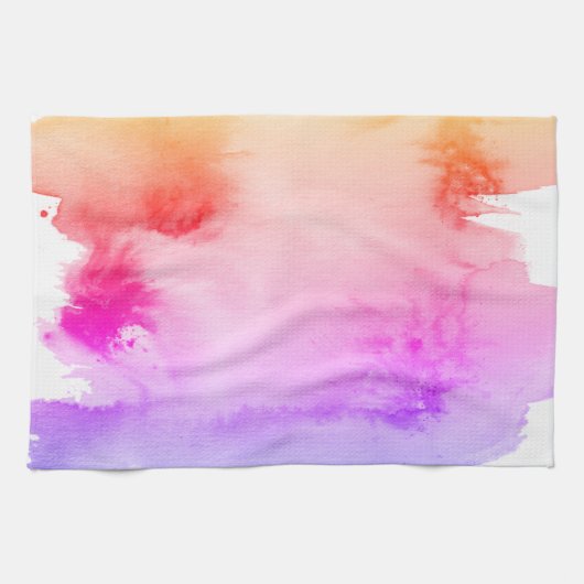 Farbenfrohe Regenbogen Wasserfarben Pinacoteca Abs Geschirrtuch (Horizontal)