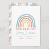 Farbenfrohe Regenbogen Weihnachten verbreiten Freu (Vorne/Hinten)